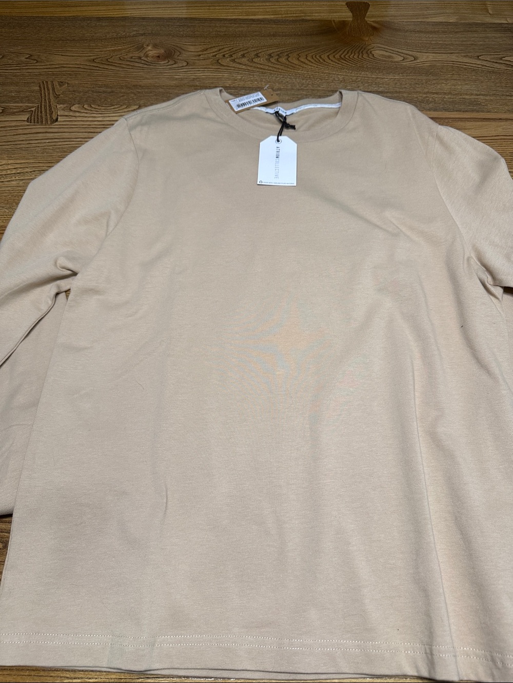 Atrium, Men's Large, Long Sleeve Crewneck Shirt - Beige